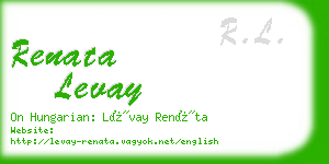 renata levay business card